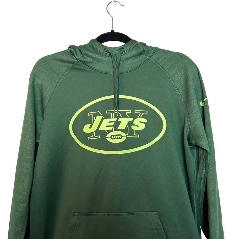 Nike Therma NY Jets NFL  Dri-Fit Green Hoodie Sweatshirt Sz. L - Picture 4 of 16